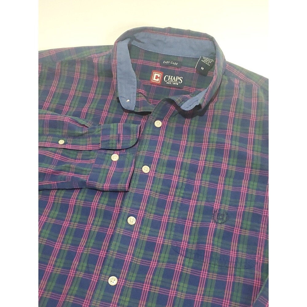Chaps By‎ Ralph Lauren Men's Long Sleeve Button Up Dress Shirt, Medium